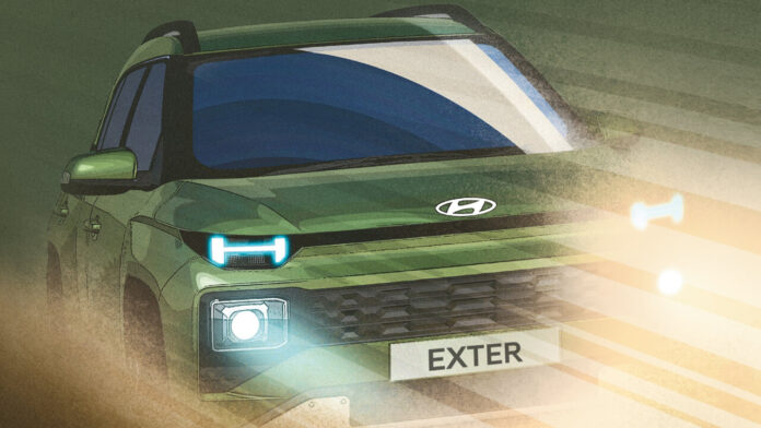 Hyundai Exter 1st official design sketch revealed