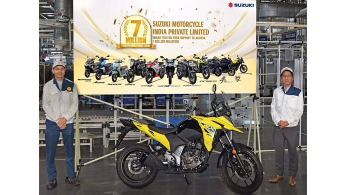 Suzuki Motorcycle India rolls out 7 millionth unit