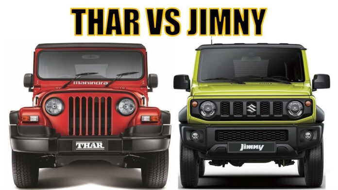 Maruti Suzuki Jimny vs Mahindra Thar Compared