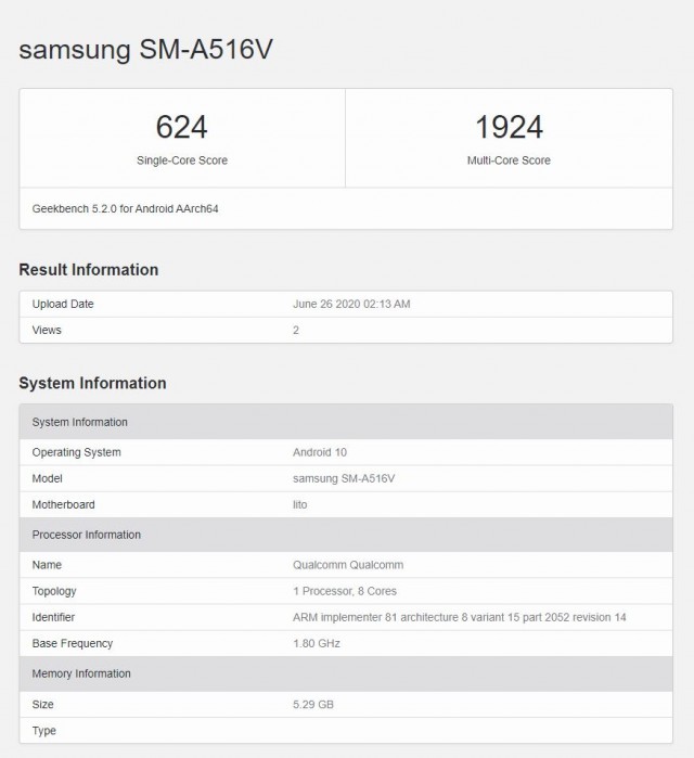 Samsung Galaxy A51s 5G