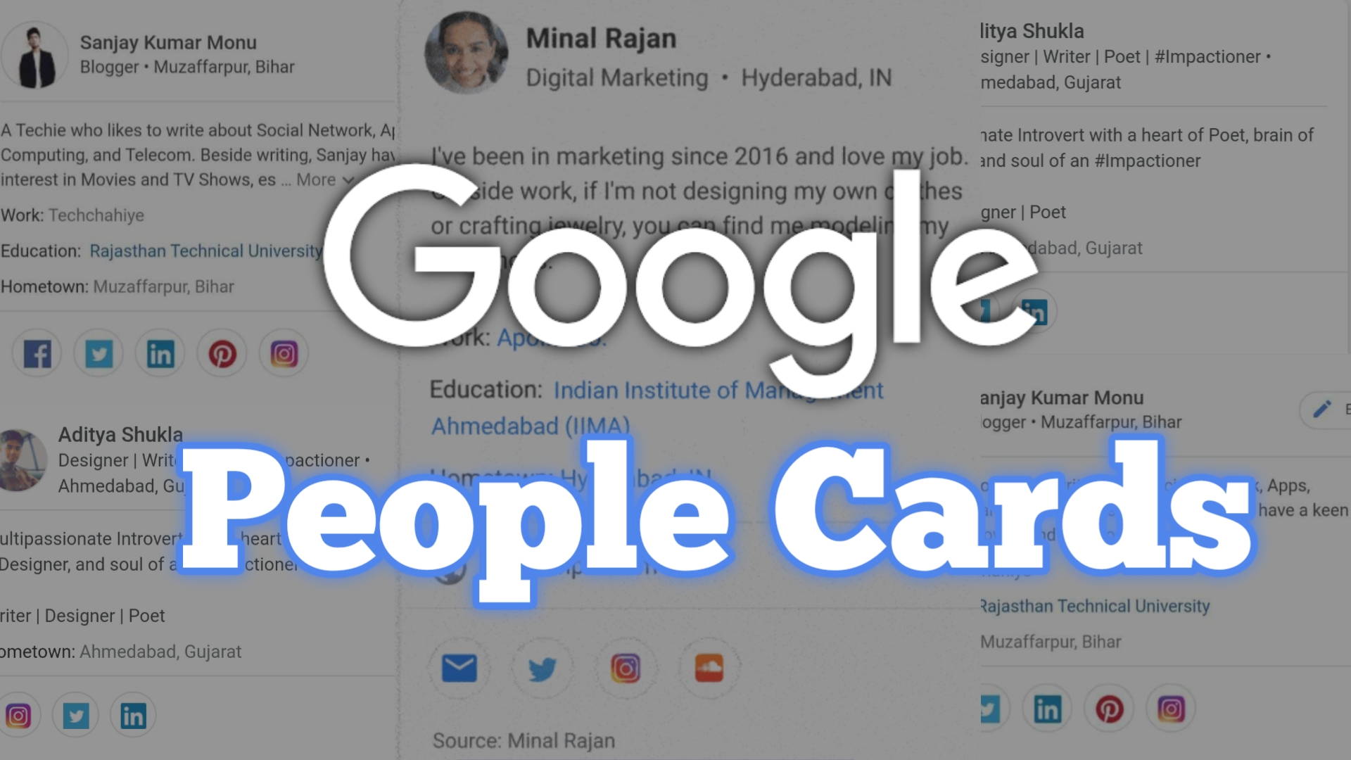 Google People Cards