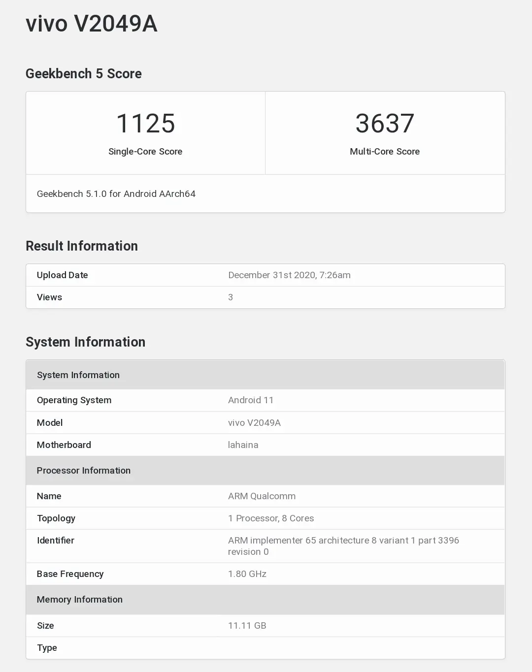 iQOO 7 spotted on Geekbench with Snapdragon 888 and more