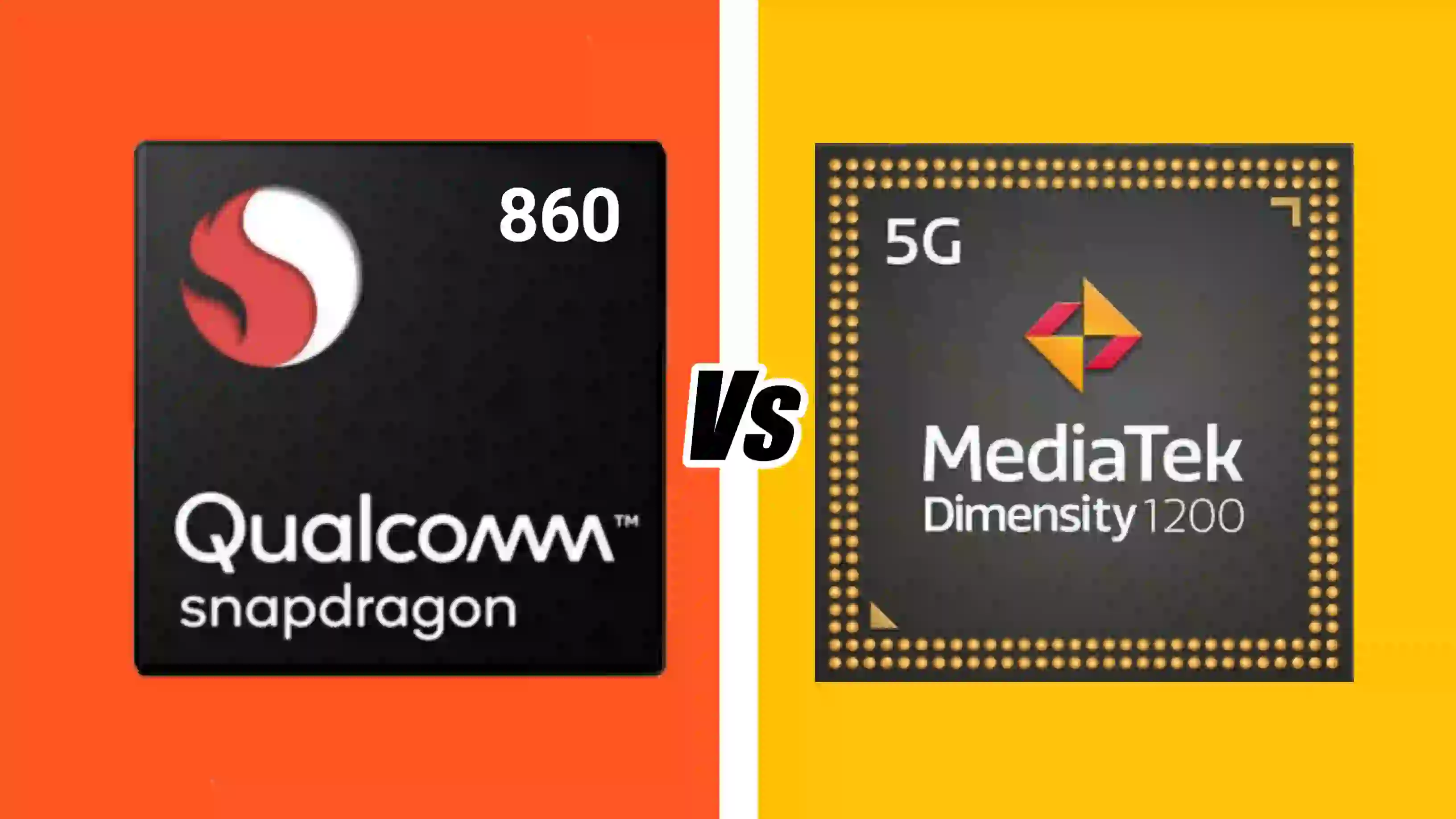 Snapdragon 860 vs MediaTek Dimensity 1200