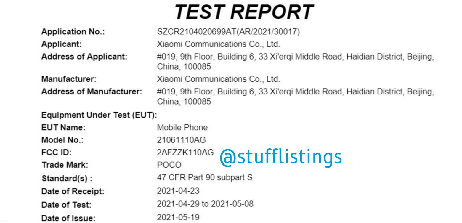 POCO X3 GT spotted on FCC certification, launch imminent