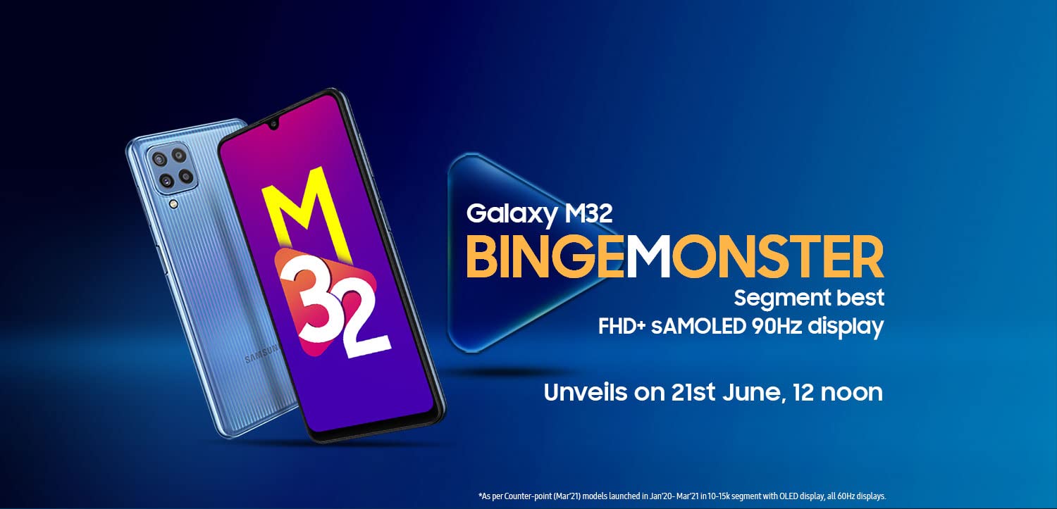 Samsung Galaxy M32 launching in India on June 21, Specifications, and Design tipped