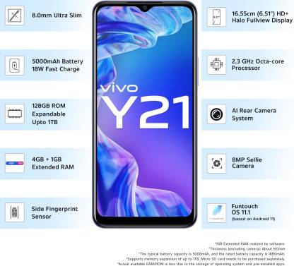 Vivo Y21 with 500mah battery, MediaTek Helio P35 launched in India: Price, Specifications
