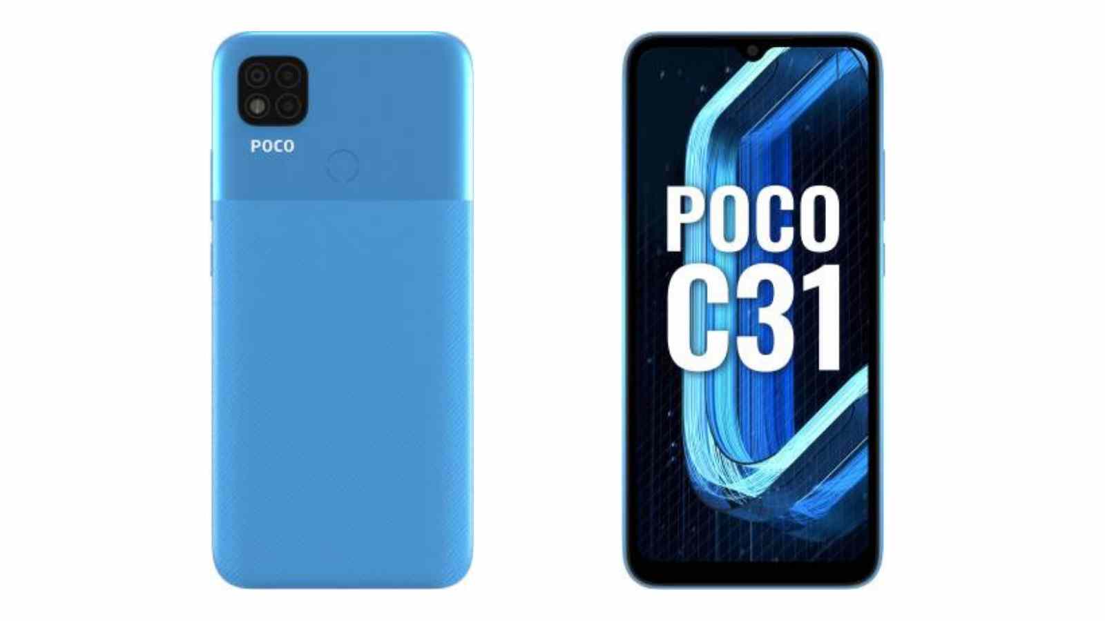 Poco C31 with triple rear camera, 5000mah battery launched in India: Price, Specifications