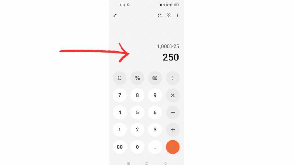 Learn how to calculate percentage in mobile, this easy way