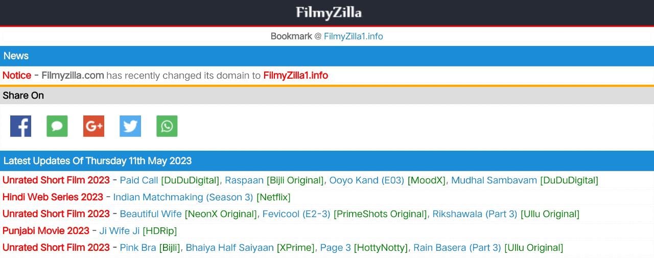 Filmyzilla 2023 Download Latest HD Movies Hindi, English, Tamil, Telugu Free 480p, 720p