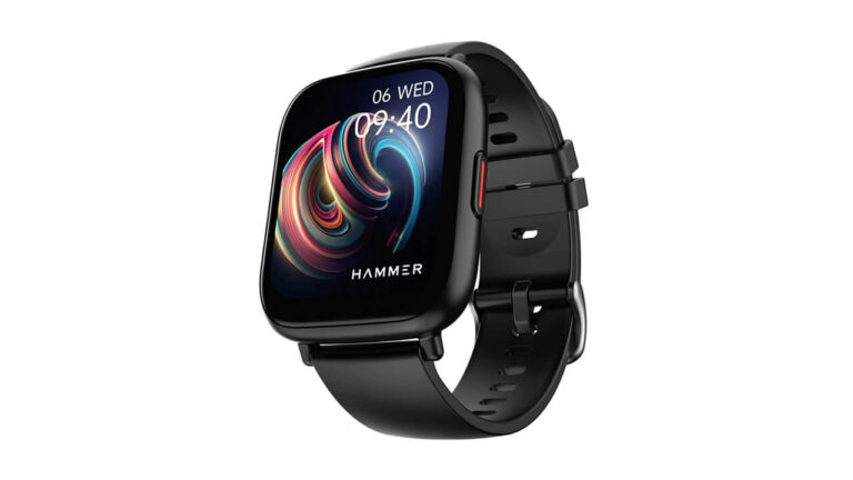 Stylish design Hammer Fit+ smartwatch launched in India, water and dust resistant