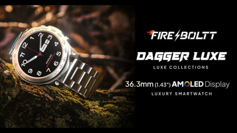 The ultimate luxury smartwatch, Fire-Boltt Dagger Luxe has been launched with a premium metal body