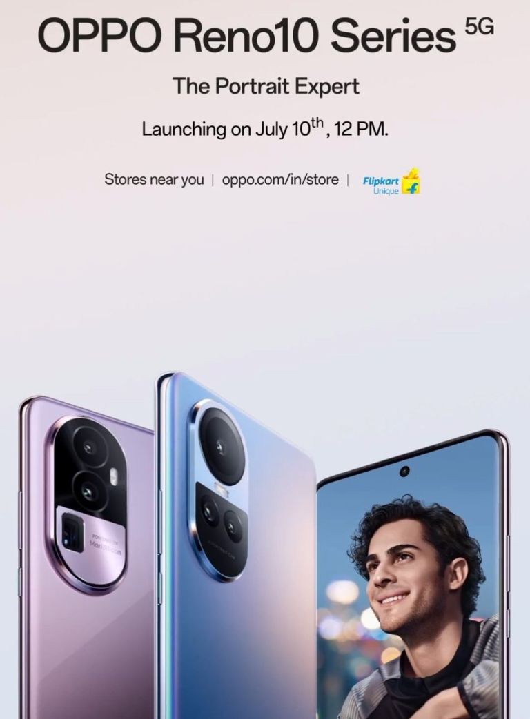 Oppo Reno 10 Series 5G India Launch Date Officially Confirmed, will go live on 10 July