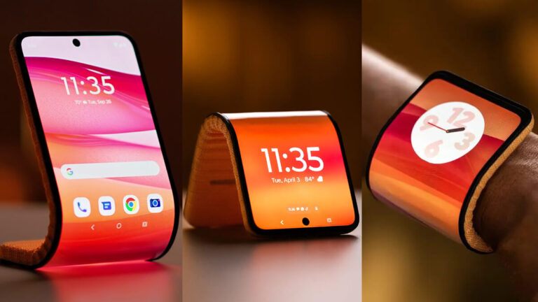 Motorola Bend: Motorola comes up with amazing phones that can be bent like a watch