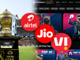 Jio Airtel VI Cricket Packs for IPL 2024