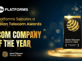Jio Wins Telecom Company of the Year