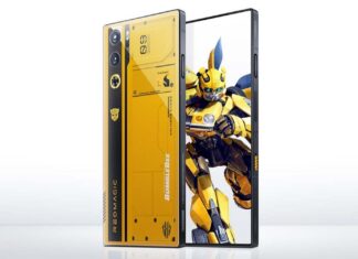 Red Magic 9 Pro Bumblebee Transformers Edition Design