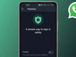 WhatsApp rollouts Passkey Feature