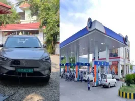 HPCL's petrol pumps will have EV charging stations, MG Motor announced to electric car owners
