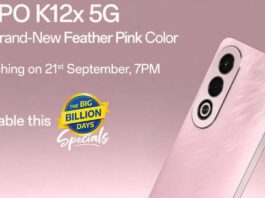 Oppo K12X 5G Launch Date 21 September